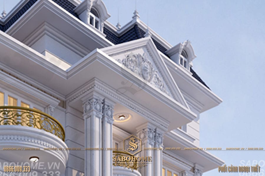Thiết kế biệt thự 3 tầng đẹp b1180030