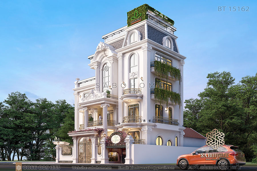 biệt thự kết hợp kinh doanh 5 tầng