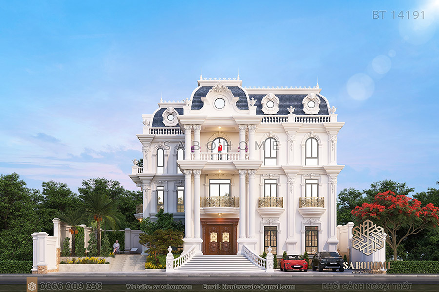 kiến trúc biệt thự tân cổ điển