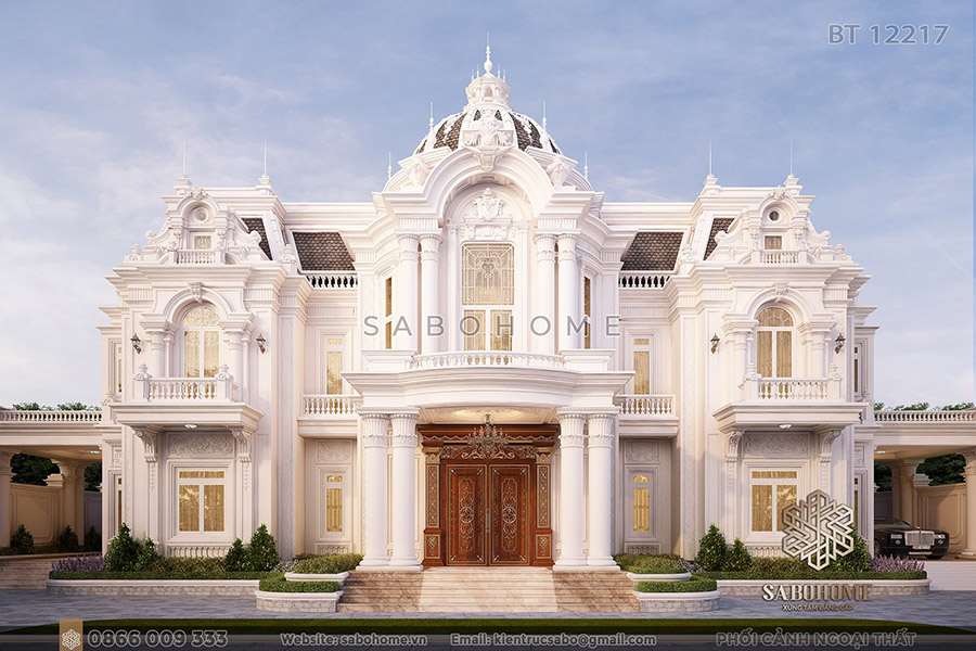 kiến trúc biệt thự tân cổ điển