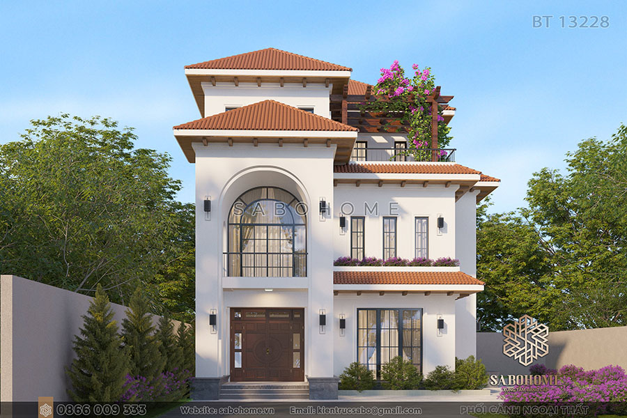 mẫu biệt thự địa trung hải