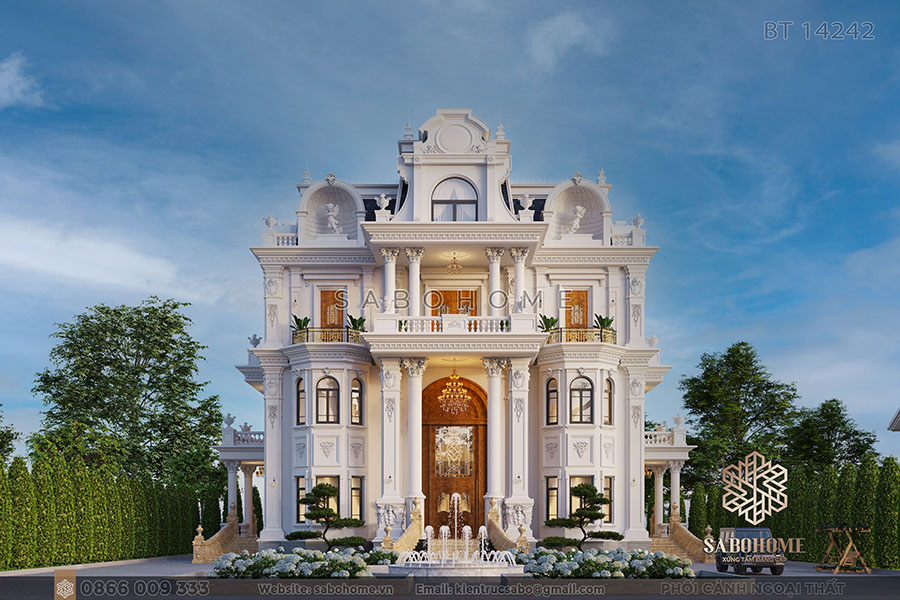 biệt thự 4 tầng