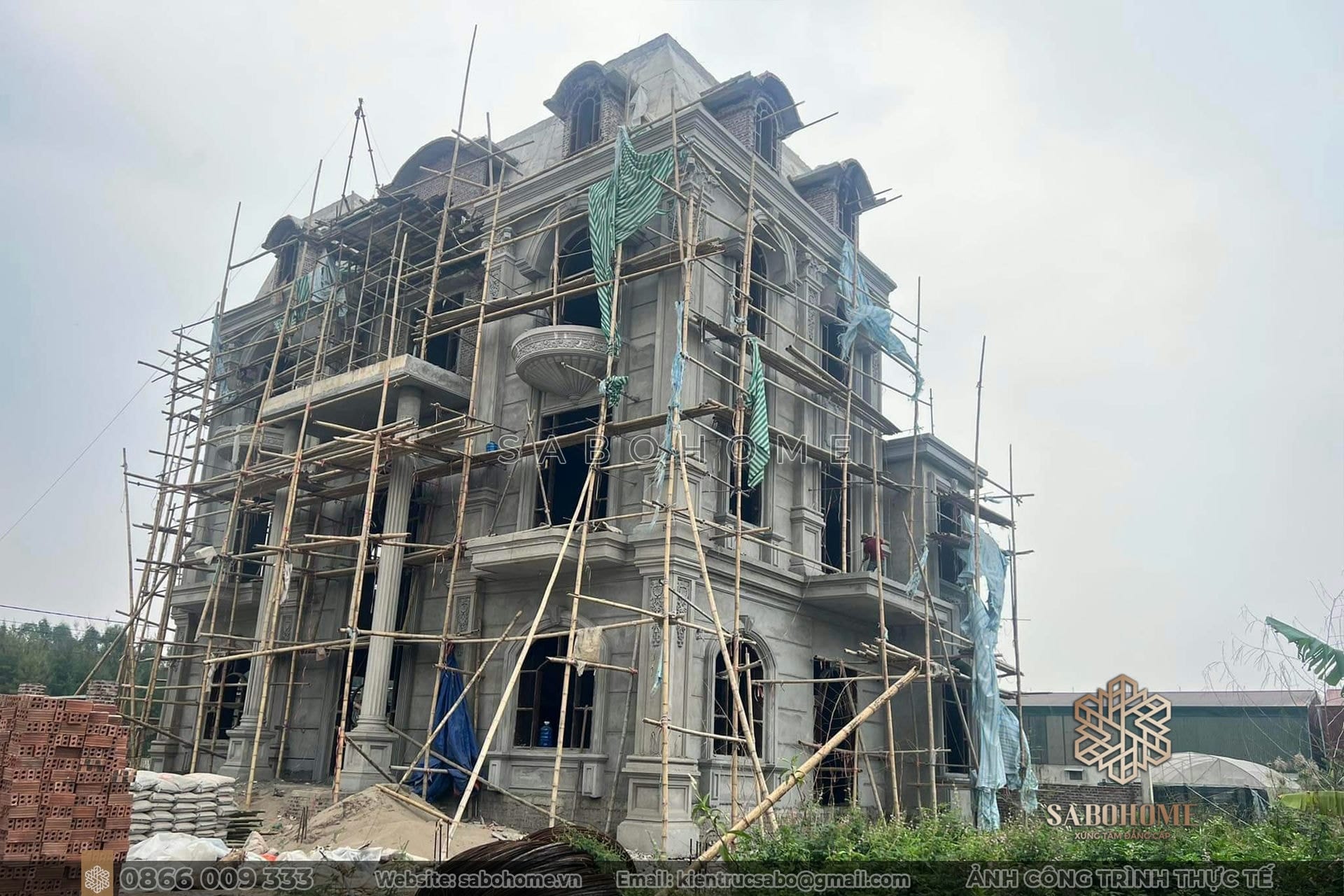 Khảo sát thi công - Tạo điển không gian sống tân cổ độc đáo và lịch sự tại Ninh Bình Khảo sát thị công - Tạo nên không gian sống đẳng cấp và thoải mái trong biệt thự 3 tầng tân cổ điển