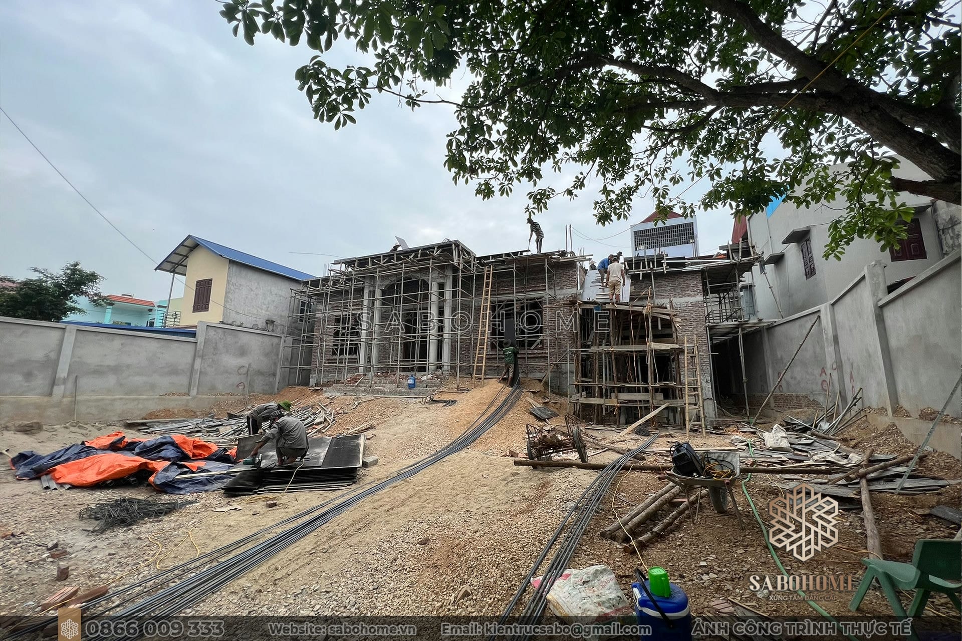 Cập nhật tiến độ thi công - Chắp cánh cho ước mơ sở hữu biệt thự Cập nhật tiến độ thi công - Mang đến không gian sống xanh mát tại vùng đất Quốc Oai
