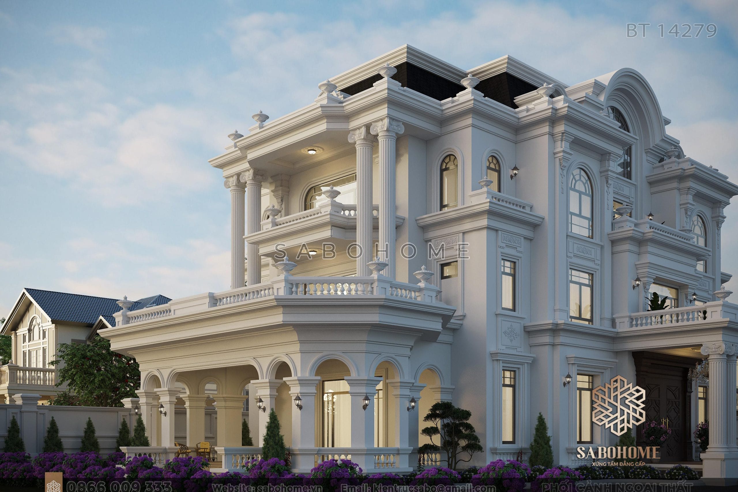 Sự kết hợp hoàn hảo giữa truyền thống và sự đổi mới: Biệt thự 4 tầng tân cổ điển Tận hưởng vẻ đẹp lâu đời: Biệt thự tân cổ điển 4 tầng