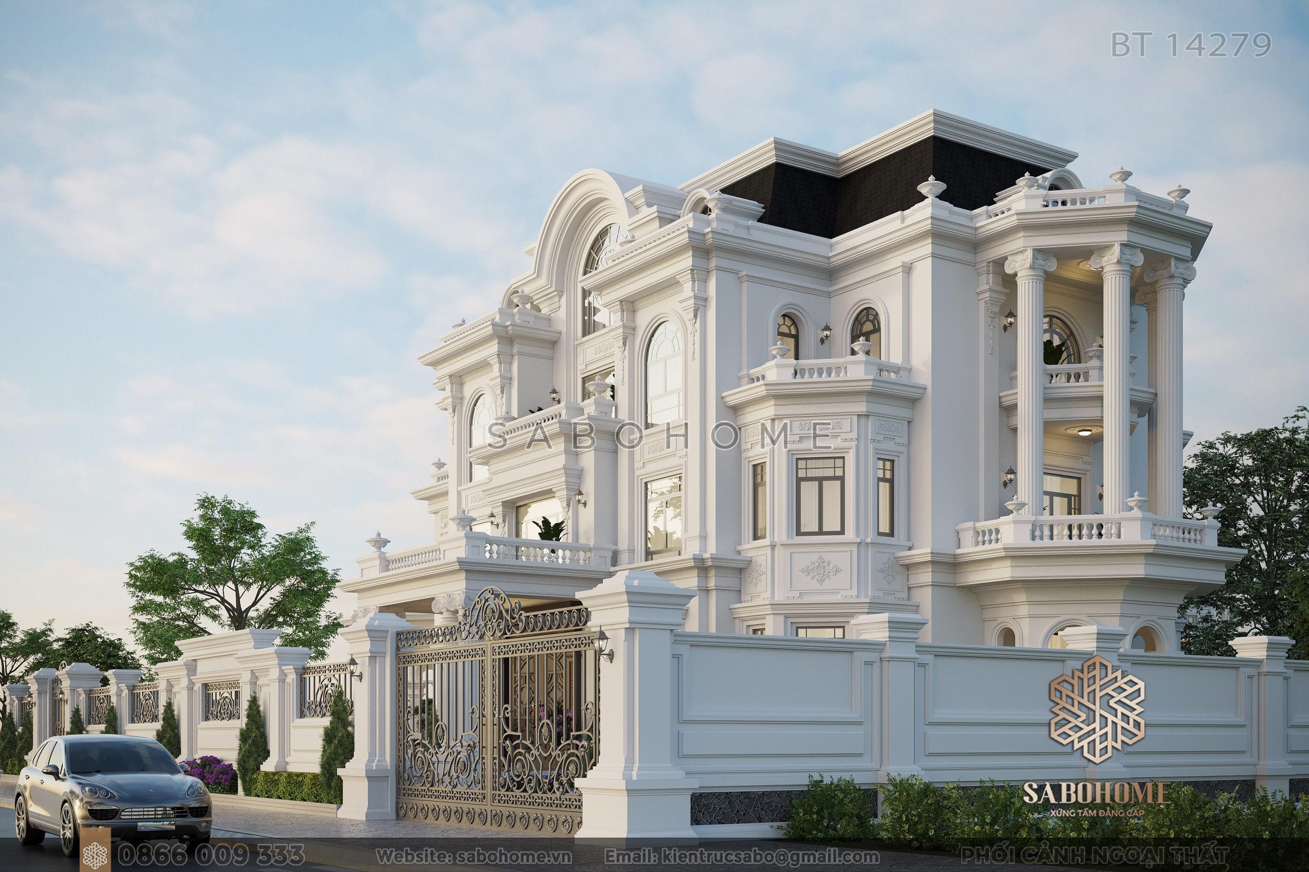 Tạo nên không gian sống lý tưởng với biệt thự tân cổ điển 4 tầng Kỳ diệu của kiến trúc: Mẫu biệt thự tân cổ điển 4 tầng
