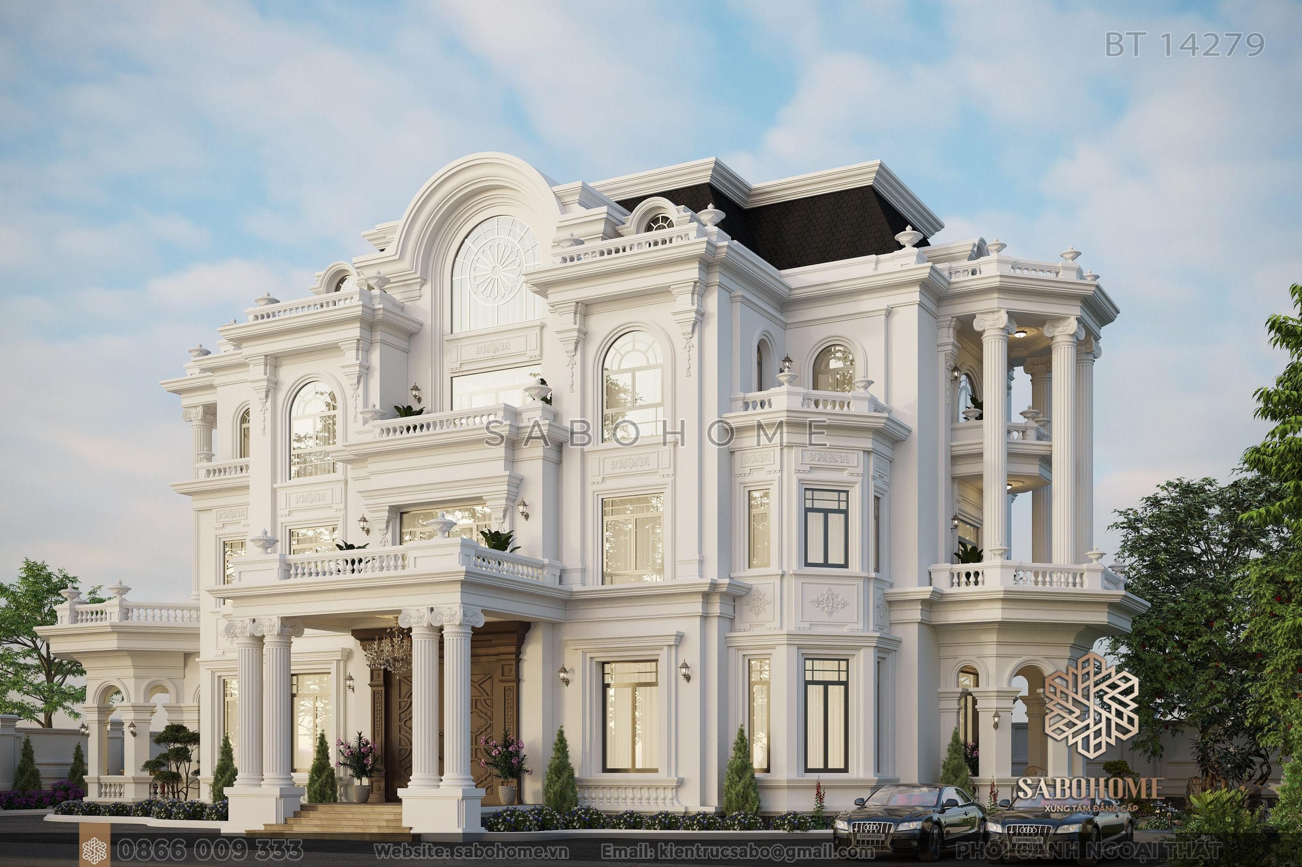 Đắm say trong không gian sống đẳng cấp: Biệt thự tân cổ điển 4 tầng Sống trong sự hoàng gia: Chiêm ngưỡng biệt thự tân cổ điển 4 tầng