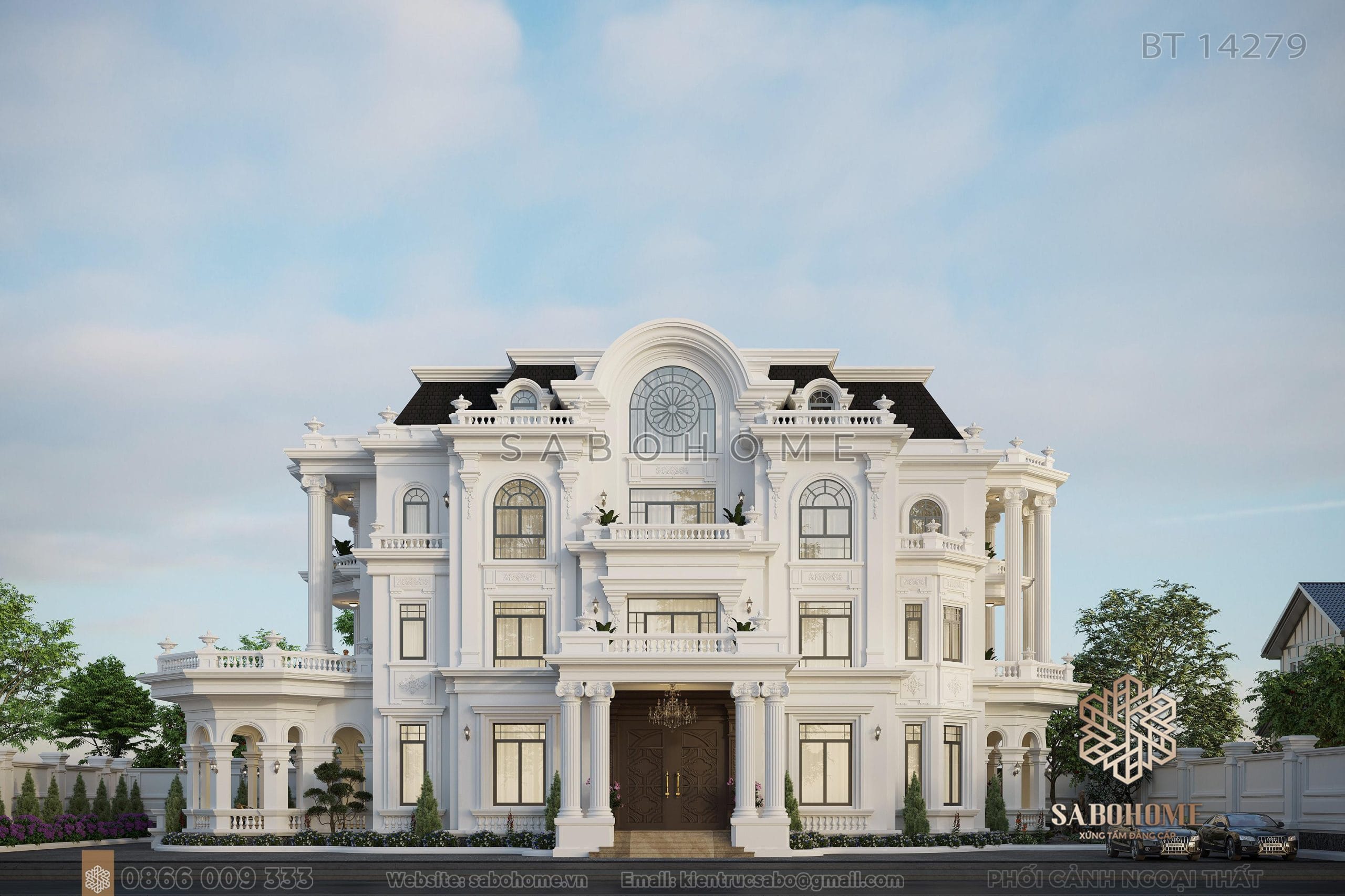 Khám phá sự tinh tế và sang trọng với mẫu biệt thự 4 tầng tân cổ điển Kỳ quan kiến trúc tân cổ điển: Chiêm ngưỡng biệt thự 4 tầng đầy phong cách