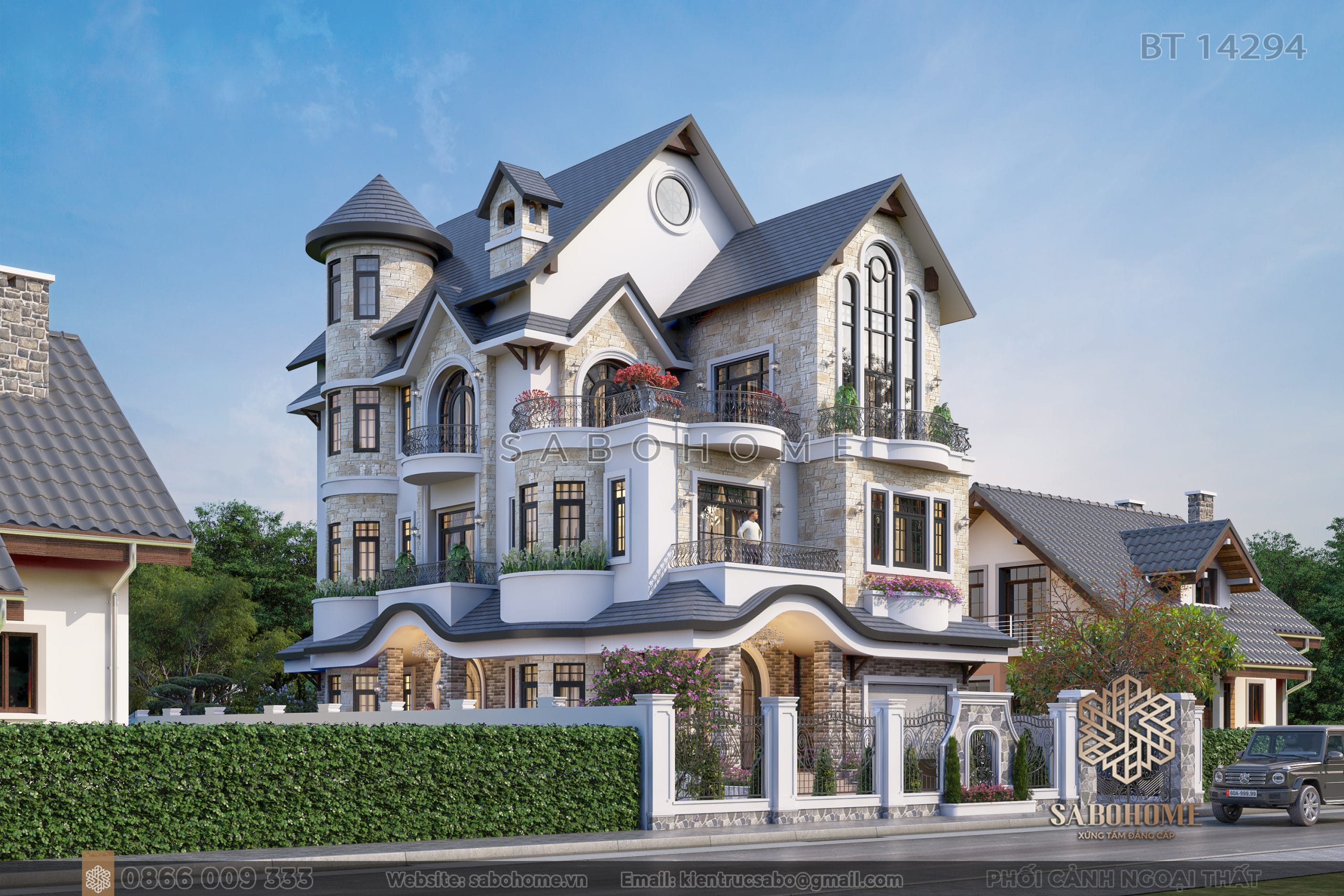 Sống trong không gian lịch lãm và tiện nghi tối đa với biệt thự tân cổ điển 4 tầng Mẫu biệt thự tân cổ điển 4 tầng: Sự hòa quyện tinh tế của lịch sử và hiện đại