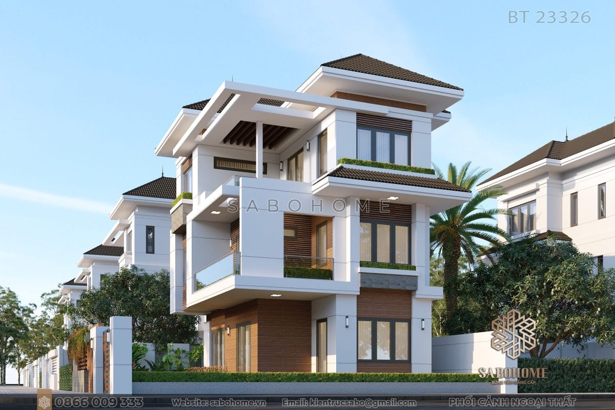 Biệt thự hiện đại 3 tầng - Nơi tạo nên sự hoàn mỹ cho cuộc sống