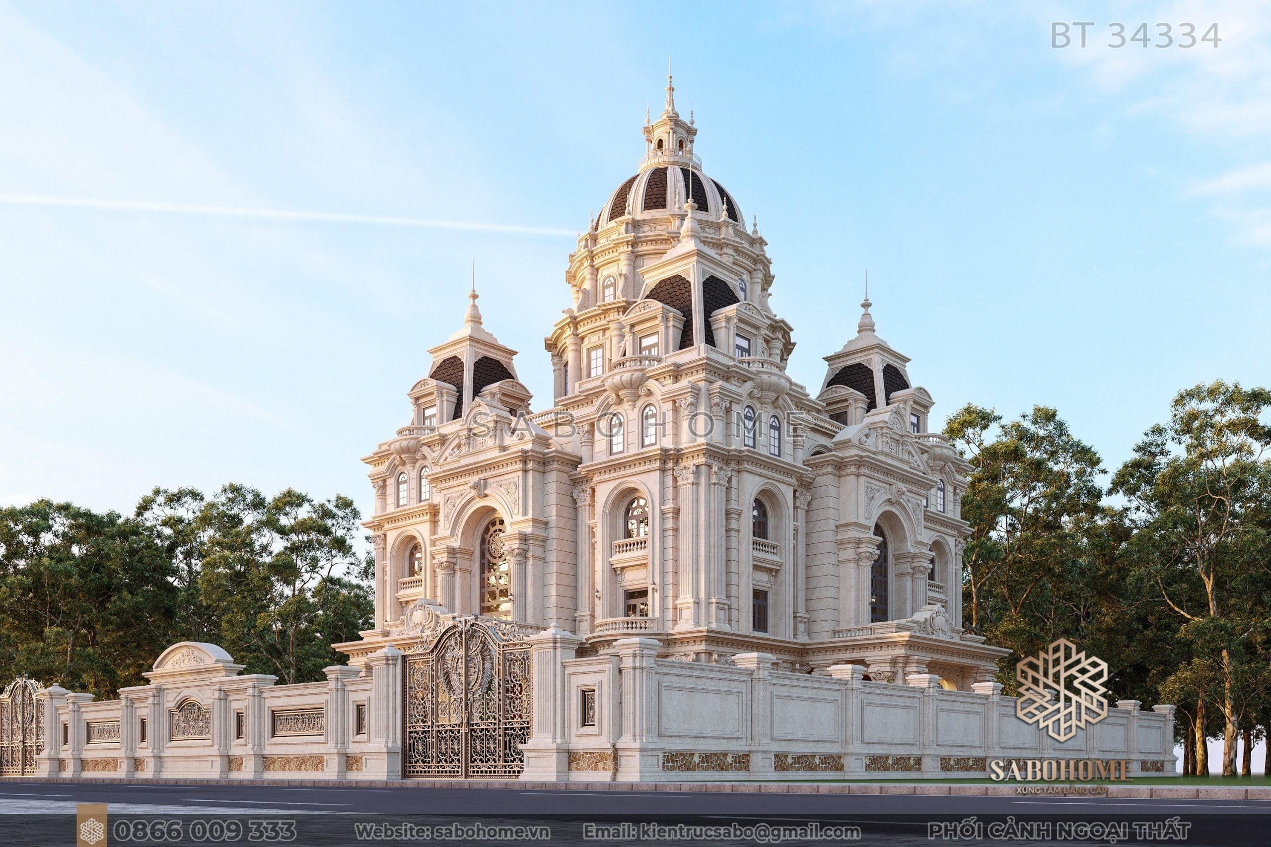 Lâu đài cổ điển Sabohome - Biểu tượng cuộc sống hoàng gia Sự thịnh vượng và phong cách trong lâu đài cổ điển của Sabohome