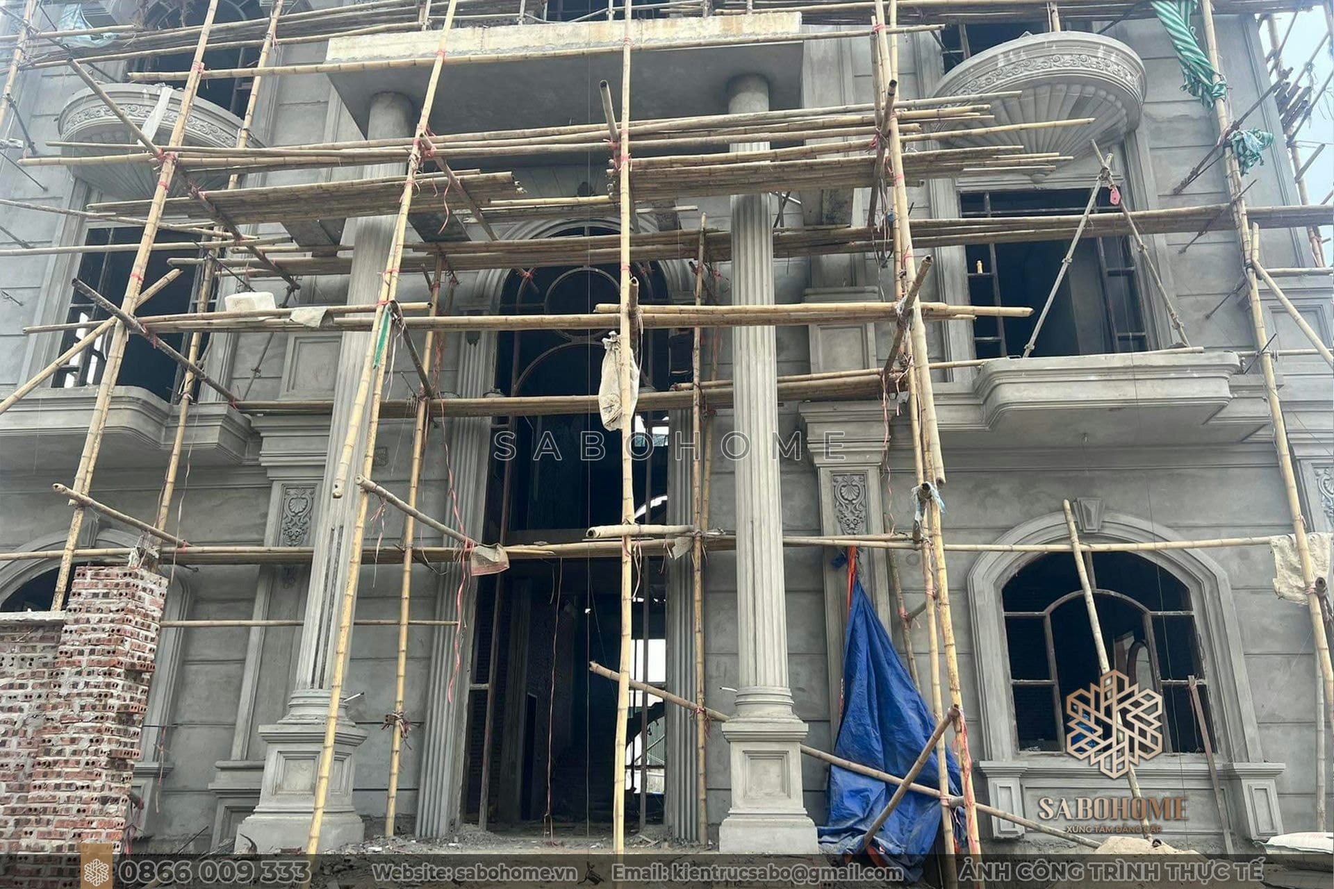 Khảo sát thi công - Tạo nên không gian sống đẳng cấp và độc đáo trong biệt thự 3 tầng tân cổ điển Khảo sát thi công - Bước đệm để biệt thự 3 tầng tân cổ điển trở thành tổ ấm hoàn hảo