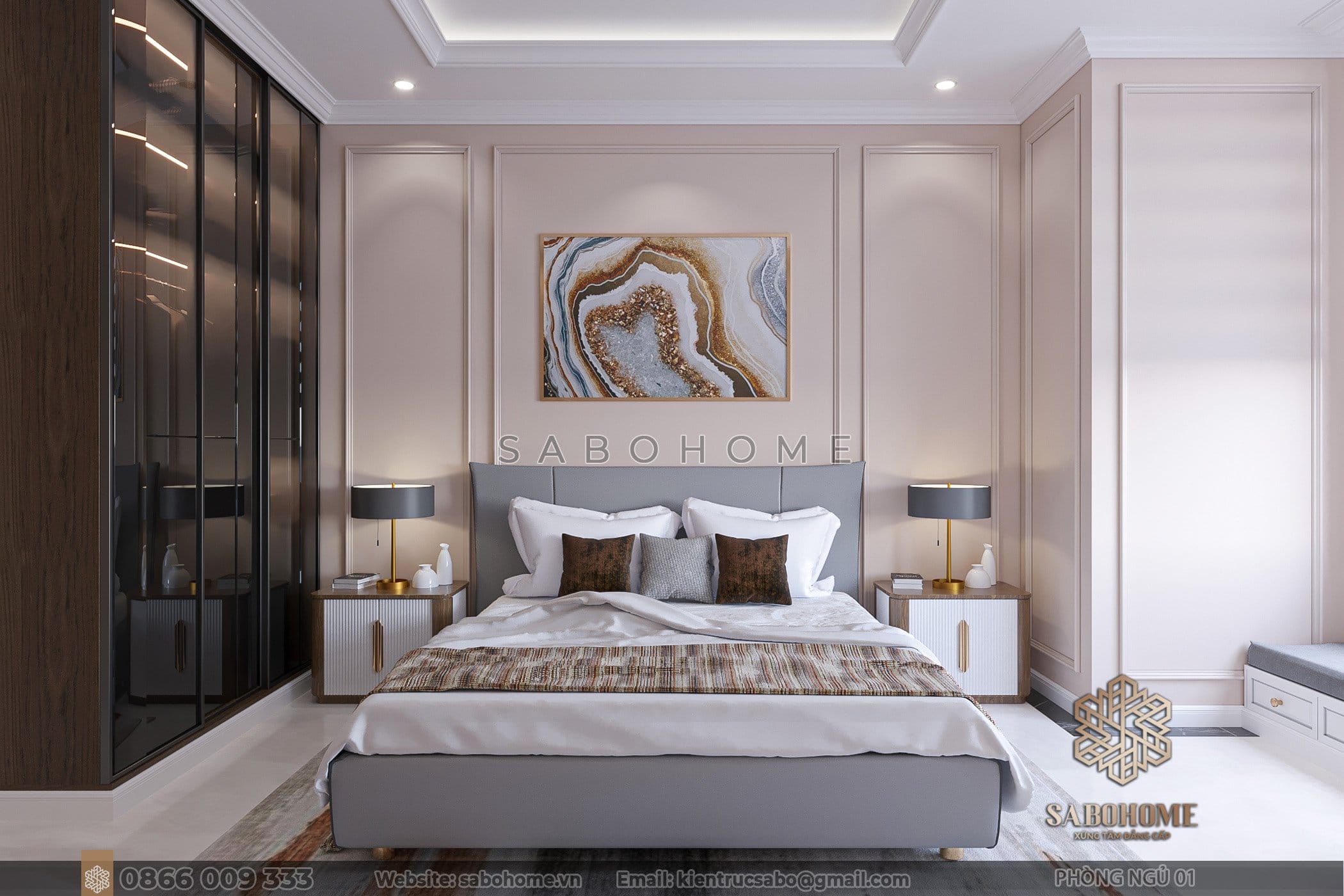 Phòng ngủ - Nơi thả lỏng tâm hồn và tận hưởng giấc ngủ trọn vẹn Tận hưởng giấc ngủ lý tưởng trong không gian riêng biệt và đẳng cấp