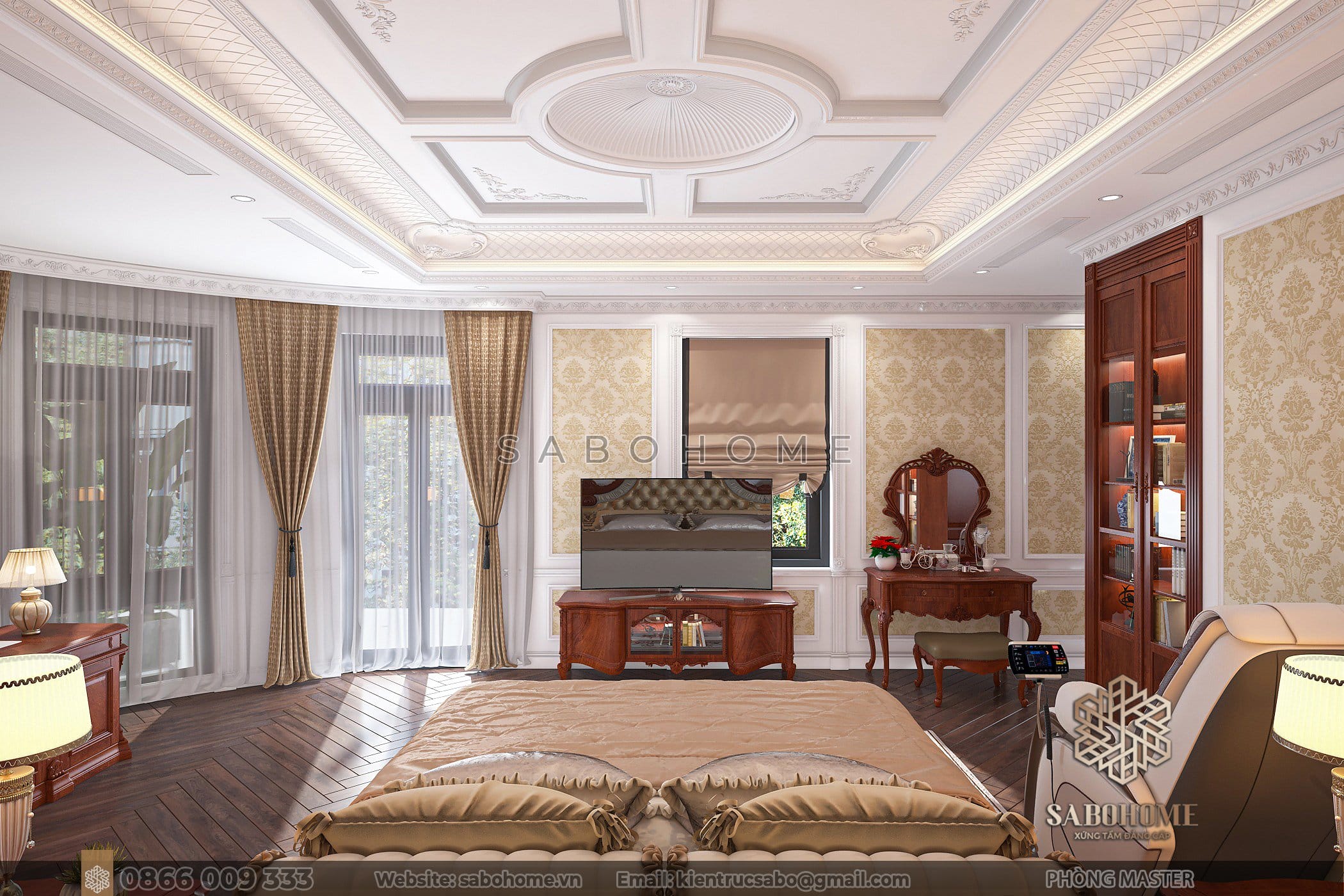 Đắm mình trong không gian sang trọng và đẳng cấp của phòng ngủ Master Sabohome - nơi tận hưởng cuộc sống tốt đẹp nhất Khám phá không gian sang trọng đích thực tại phòng ngủ Master Sabohome