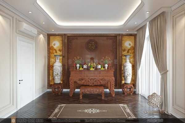 Phòng thờ tân cổ điển - Nét đẹp vượt thời gian và không gian Phòng thờ tân cổ điển - Tạo dựng không gian trang nghiêm và tôn giáo