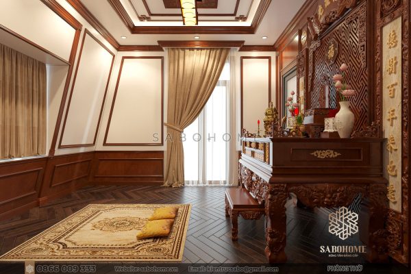 Trải nghiệm không gian phòng thờ tân cổ điển - Hòa quyện giữa lịch sự và trang trọng Phòng thờ tân cổ điển - Nét đẹp mang tính biểu tượng