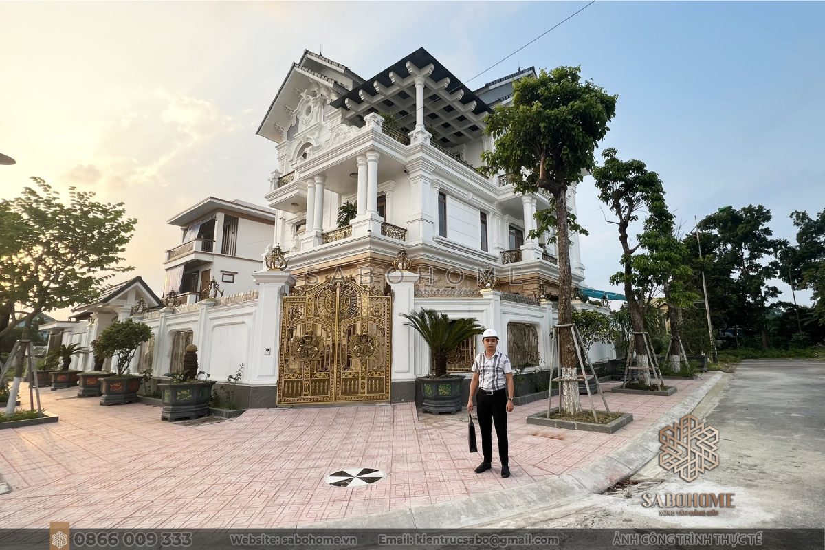Kiến trúc tương lai - Biệt thự 3 tầng hiện đại Thiết kế độc đáo - Biệt thự 3 tầng thăng hoa
