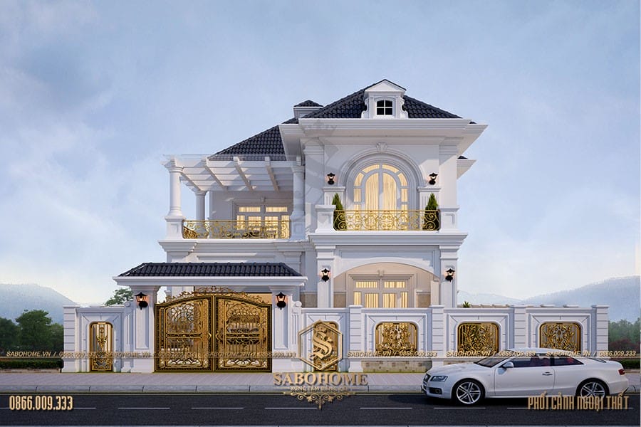 Biệt thự 2 tầng mặt tiền 10m có gara oto đẹp Chị Lan Đà Nẵng - BT180023