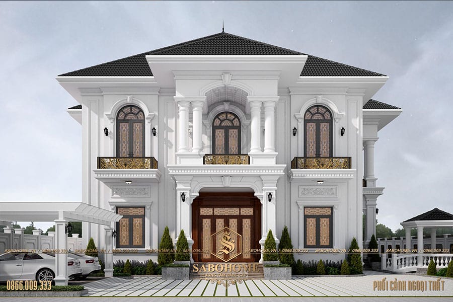 CHỐT PHƯƠNG ÁN THIẾT KẾ SIÊU BIỆT THỰ 340M2 Ở TRÀ VINH - BT2079