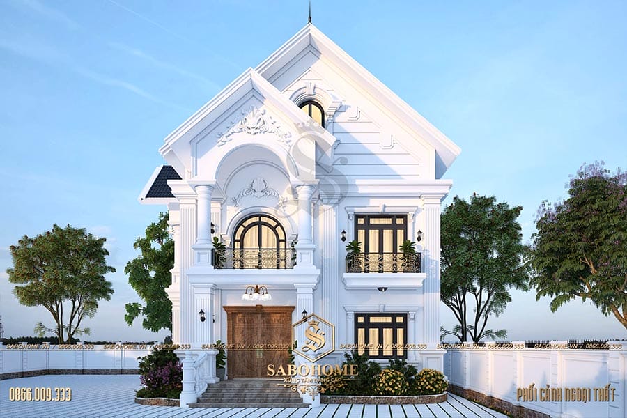 Quá trình thi công xây dựng biệt thự 2 tầng ở Hưng Yên - BT2076
