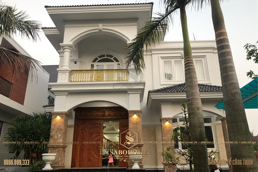 Thi công biệt thự 2 tầng anh Thạch Phú Quốc - TCST3