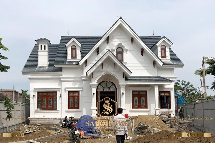 Thi công trọn gói biệt thự 2 tầng ở Nghệ An TC.BT1939