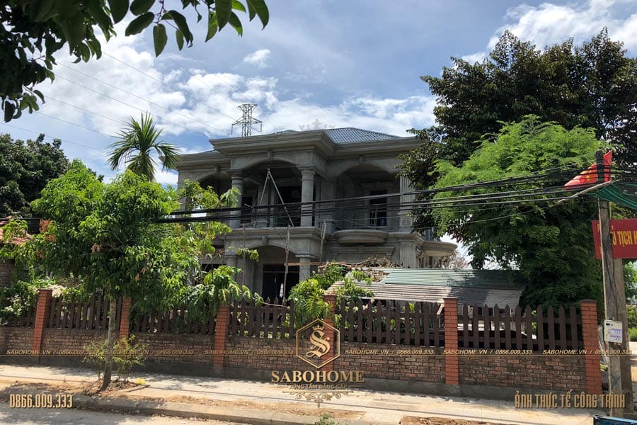 Thiết kế và thi công biệt thự 2 tầng ở TP Huế- BT1956