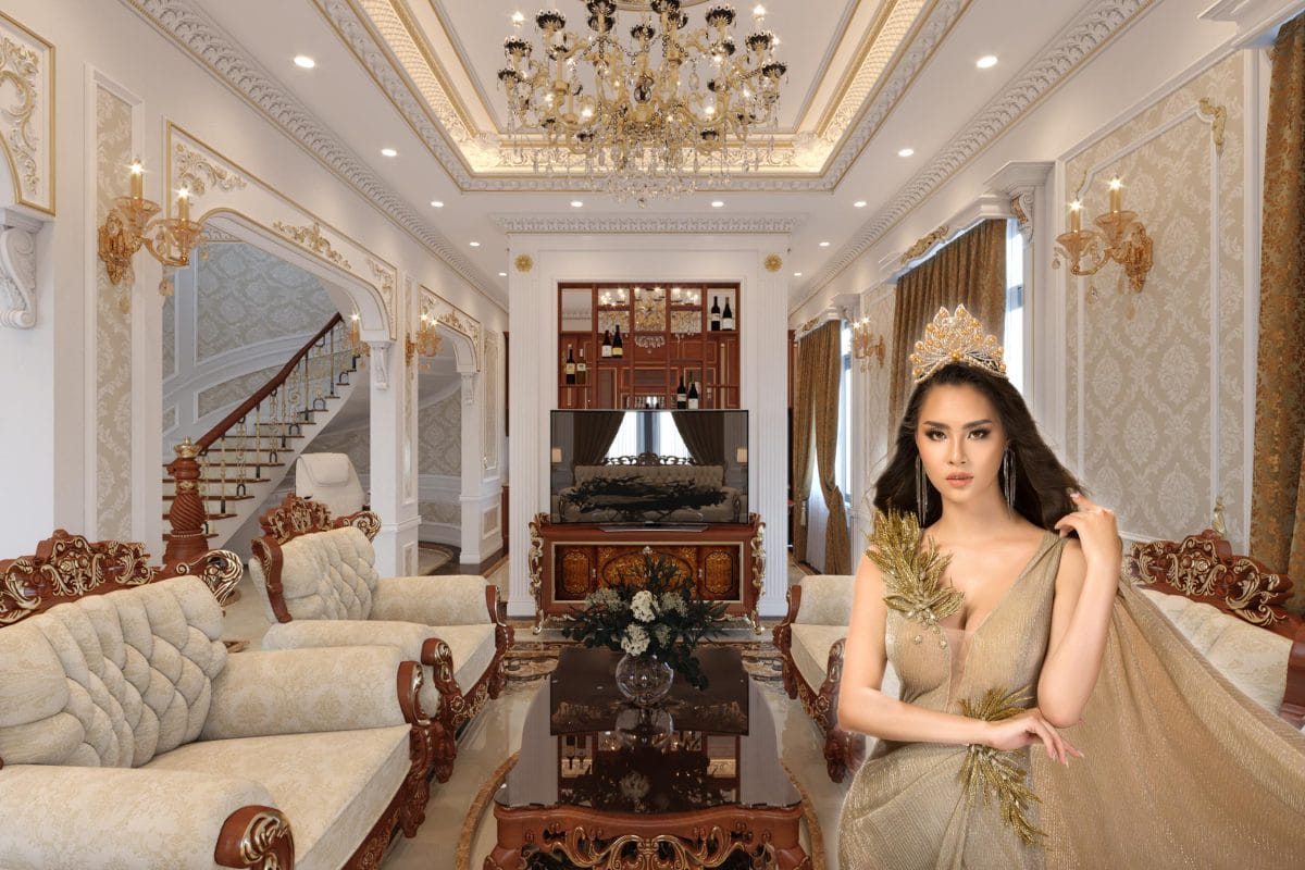 Thiết kế nội thất biệt thự tân cổ điển sang trọng NTBT56