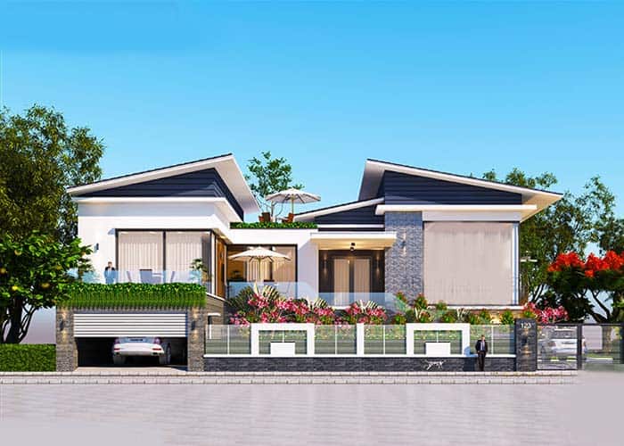 Thiết kế nhà biệt thự hợp phong thủy