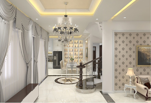 Thiết kế nội thất biệt thự tân cổ điển