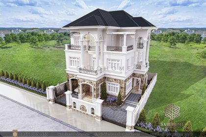 thiết kế biệt thự 3 tầng