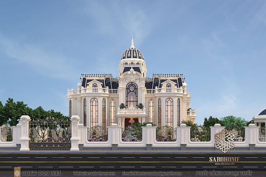 Dinh thự tân cổ điển 3 tầng lộng lẫy xa hoa - BT 2156