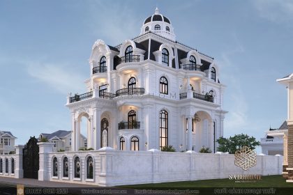 biệt thự 4 tầng tân cổ điển kiểu Pháp