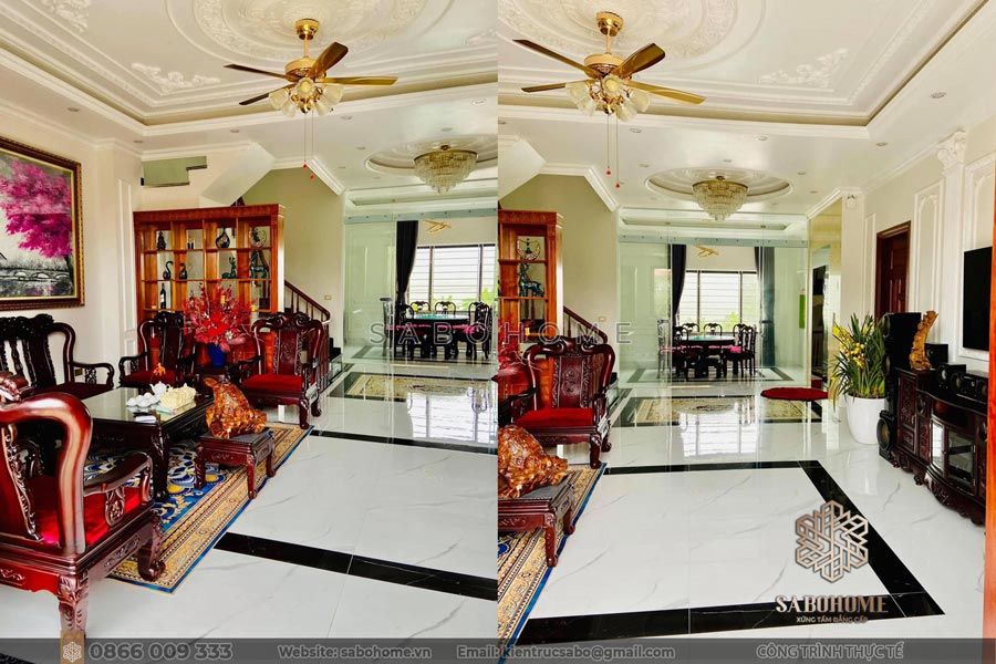 Thiết kế thi công nội thất biệt thự Chị Thanh - Quảng Ninh