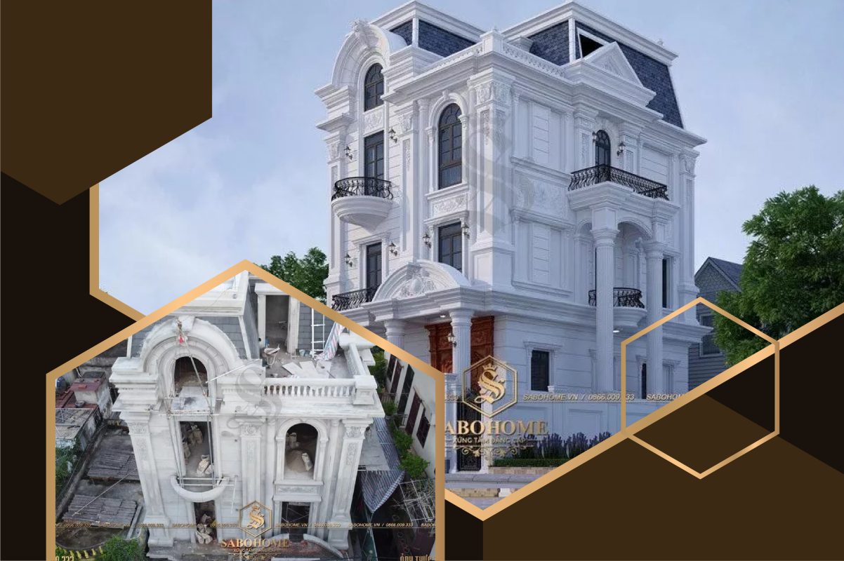 Thiết kế và Thi công biệt thự 4 tầng ở Hà Nội - BT1958
