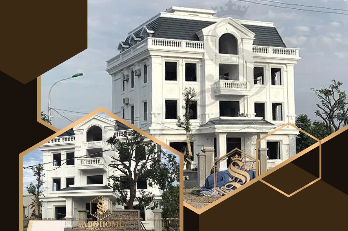 Thi công biệt thự 3 tầng anh Quang Hạ Long - TCST1