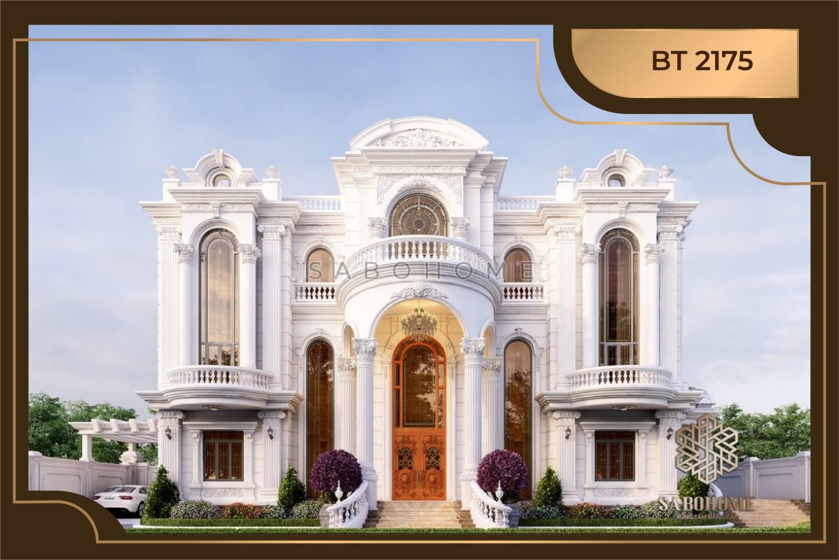 Ngỡ ngàng trước mẫu biệt thự 3 tầng tân cổ điển lộng lẫy - BT2175