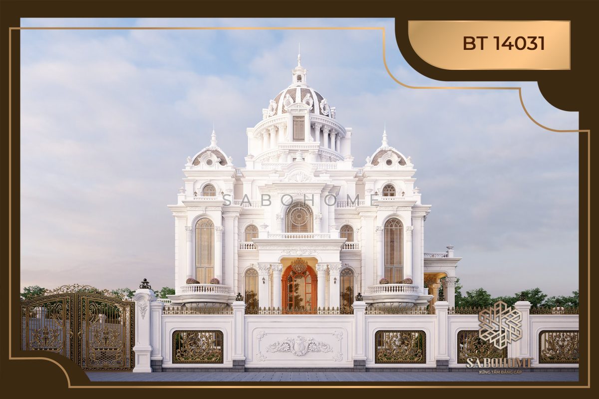Chiêm ngưỡng dinh thự 4 tầng tân cổ điển "Rất Châu Âu" - BT14031