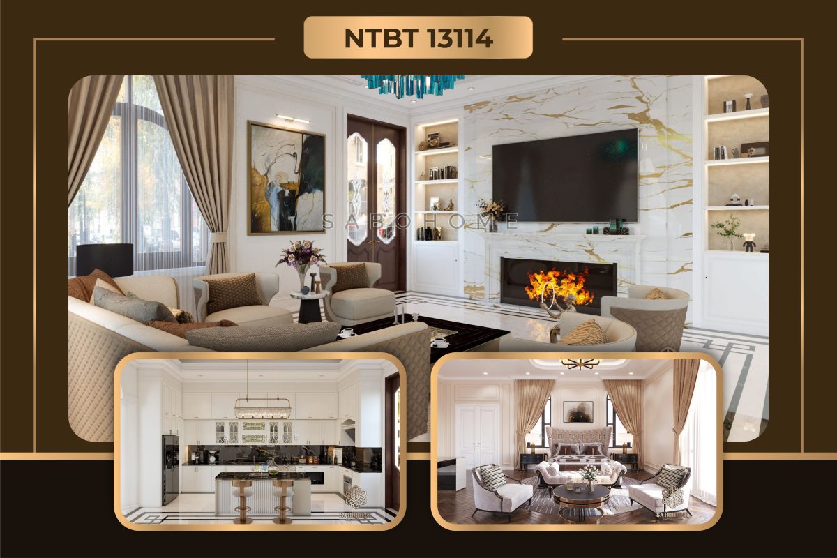 Thiết kế nội thất biệt thự cao cấp tại Ninh Bình - NTBT13114
