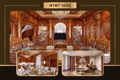 Thiết kế nội thất gỗ tự nhiên xa hoa đẳng cấp: Nghệ thuật trang trí không gian sống với chất liệu cao cấp
