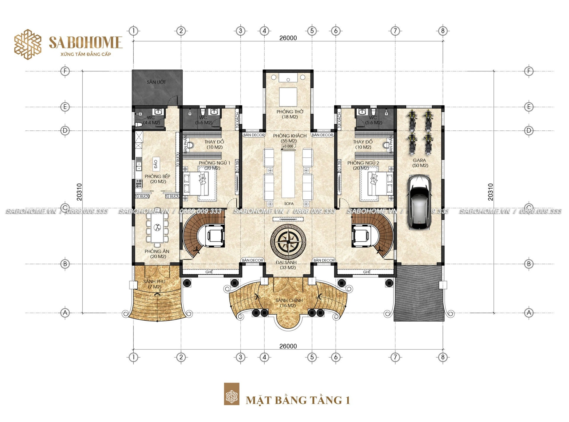 Mặt bằng tầng 1