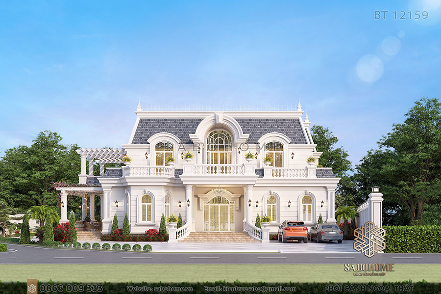 Biệt thự tân cổ điển 2 tầng sang trọng tại Hải Dương - BT 12159