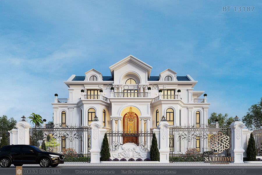 Đẳng cấp không gian sống biệt thự 3 tầng tại An Giang - BT 13187