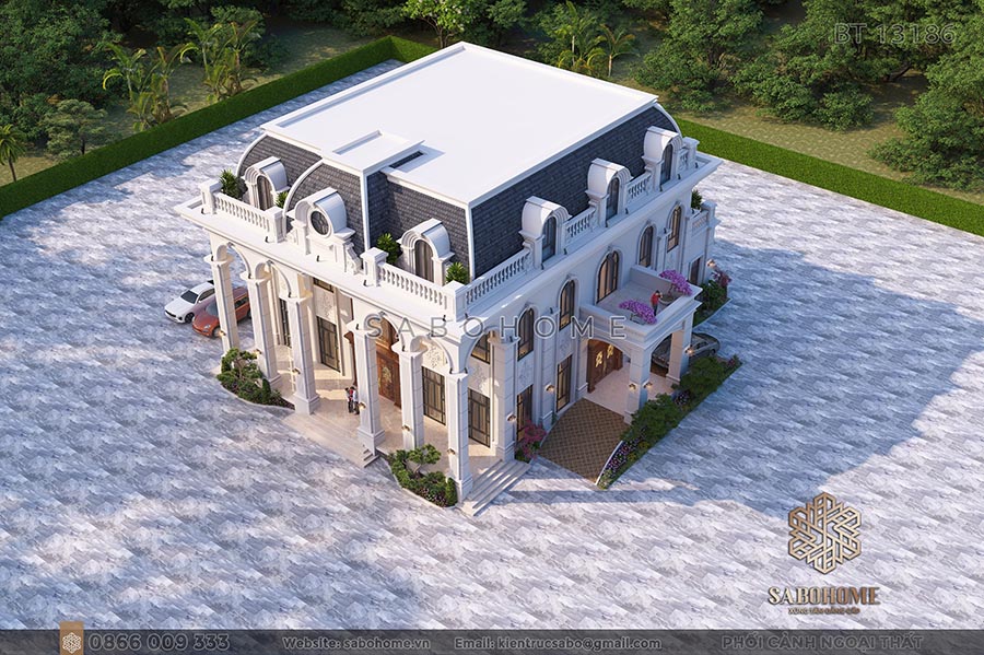 choang-ngop-voi-biet-thu-tan-co-dien-3-tang-mai-mansard-BT13186 -4