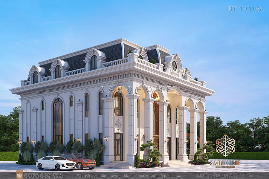 choang-ngop-voi-biet-thu-tan-co-dien-3-tang-mai-mansard-BT13186 -5