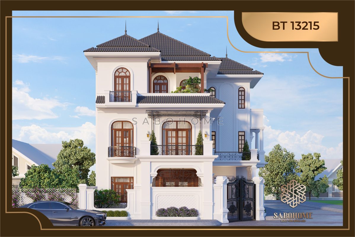 Biệt thự tân cổ điển 3 tầng đẹp độc nhất vô nhị - BT13215