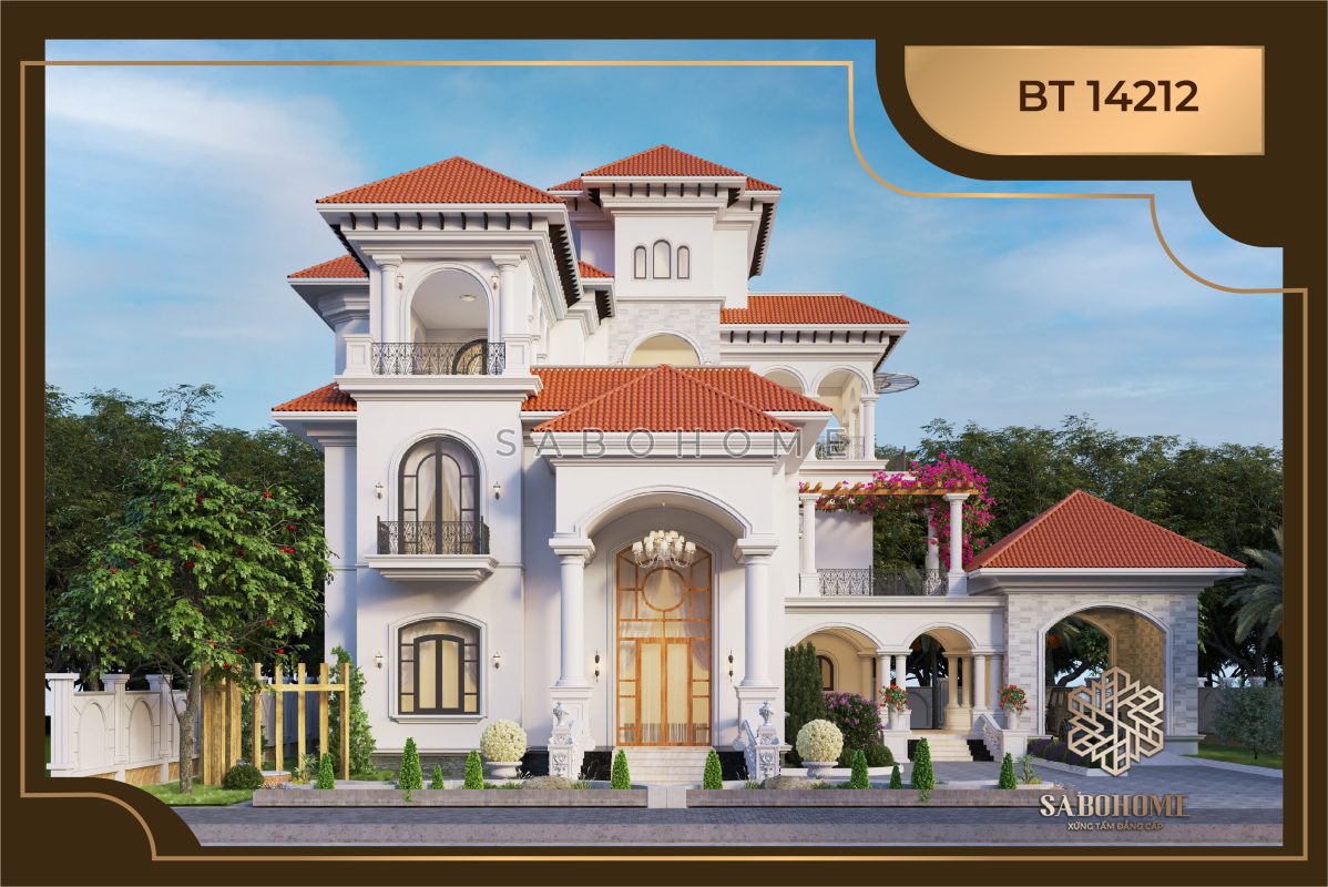 Ngây ngất trước vẻ đẹp biệt thự địa trung hải 4 tầng - BT14212