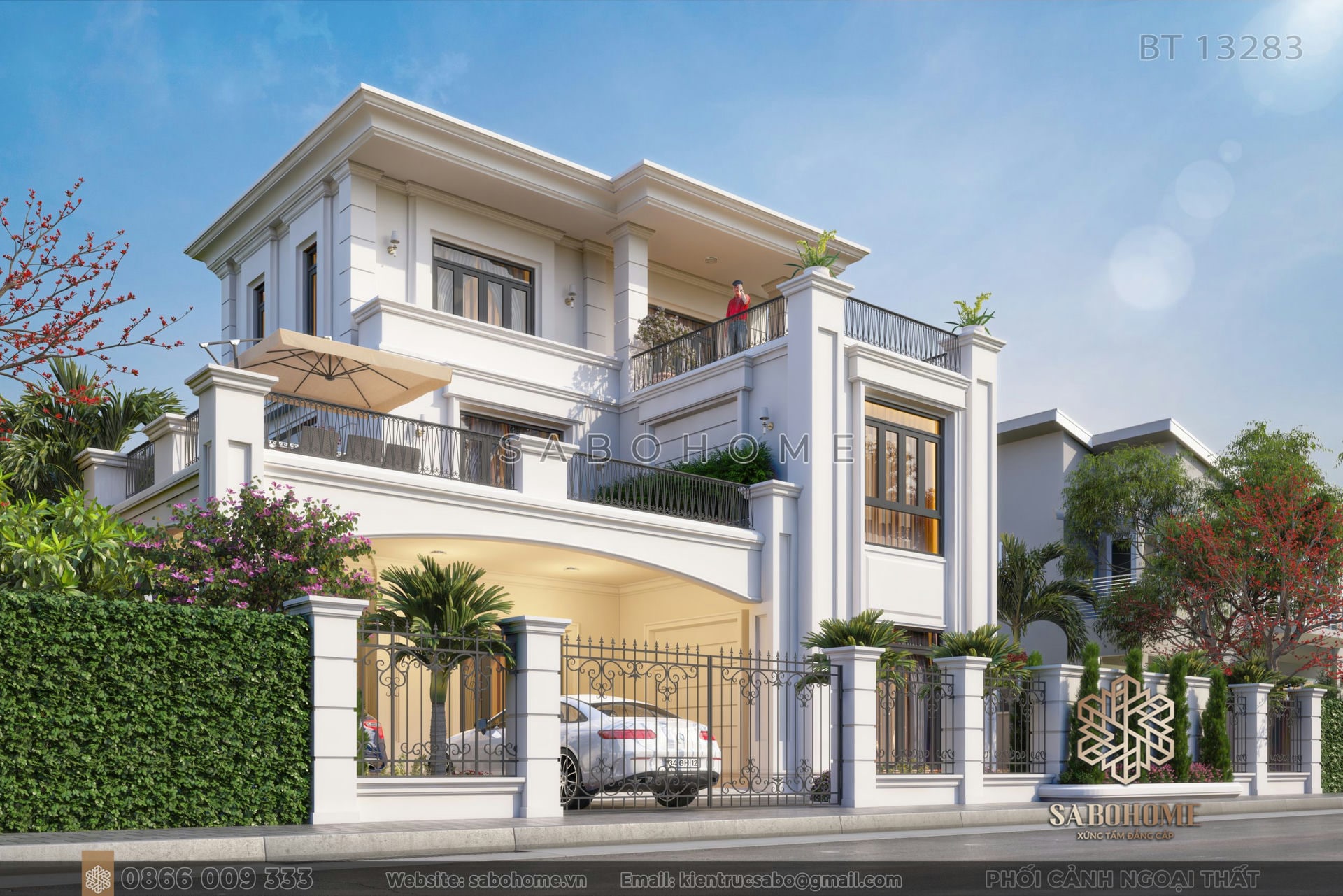 Mãn nhãn biệt thự biệt lập tân cổ điển siêu độc đáo - BT13283