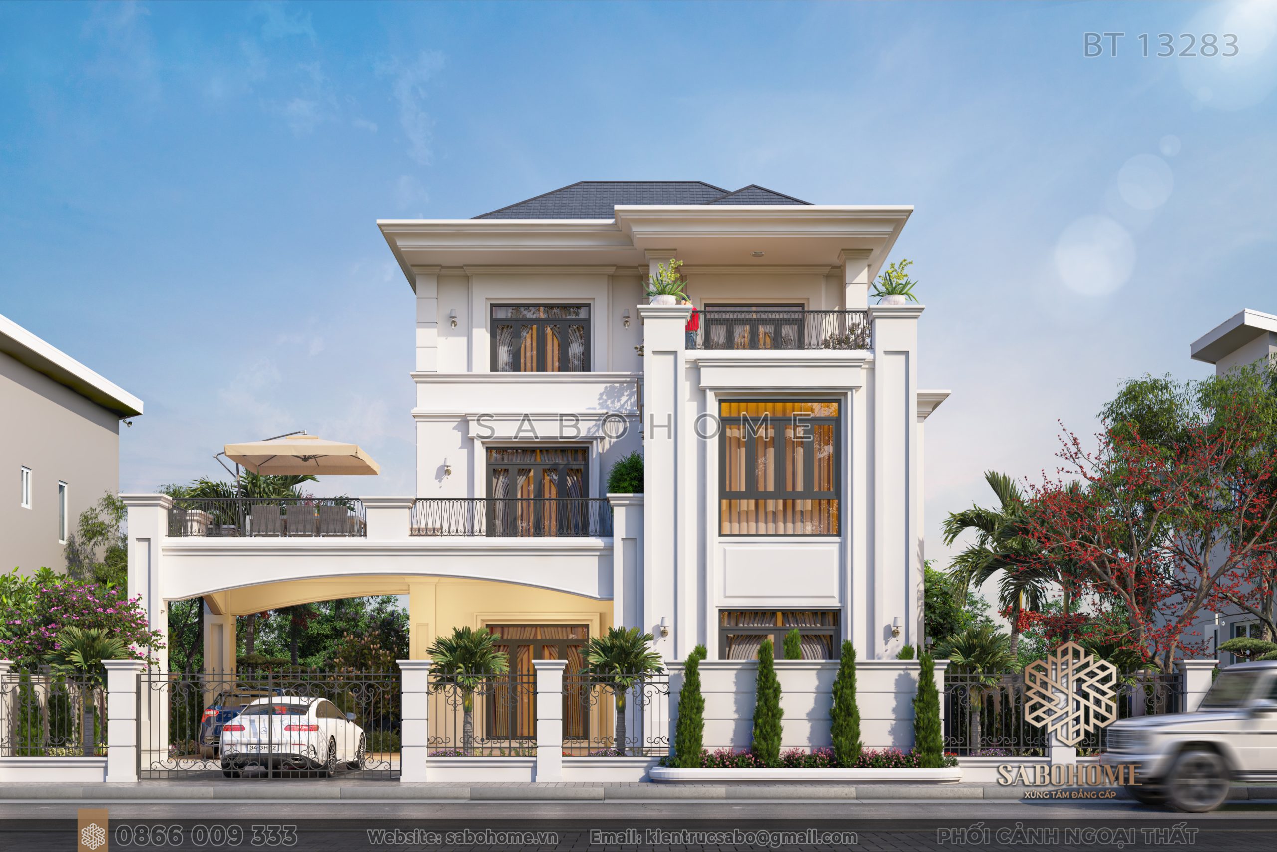 Mãn nhãn biệt thự biệt lập tân cổ điển siêu độc đáo - BT13283