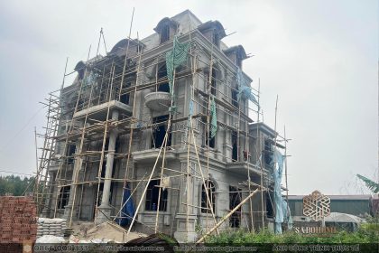 Khảo sát thi công - Khóa chìa khóa thành công xây dựng biệt thự 3 tầng tân cổ điển